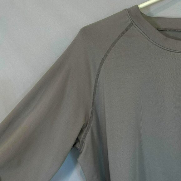 Devops Men's Thermal Long Sleeve Crew Neck Pullover Fleece Lined Tee Gray Base - Picture 4 of 11